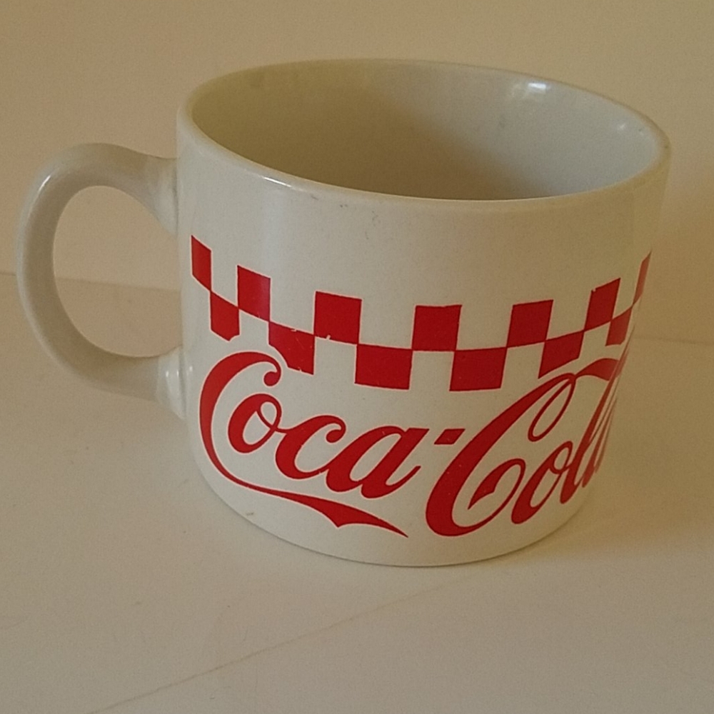 Coke Coffee Cup Coca-Cola Red White Black Jumbo